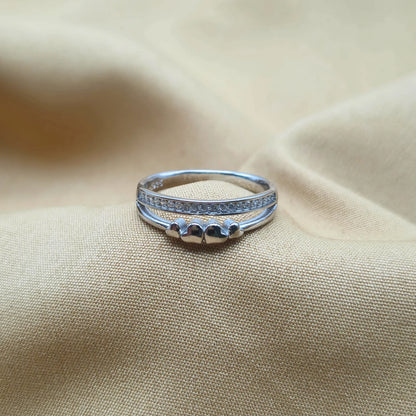 925 Silver Line Sizzling Ring for Women