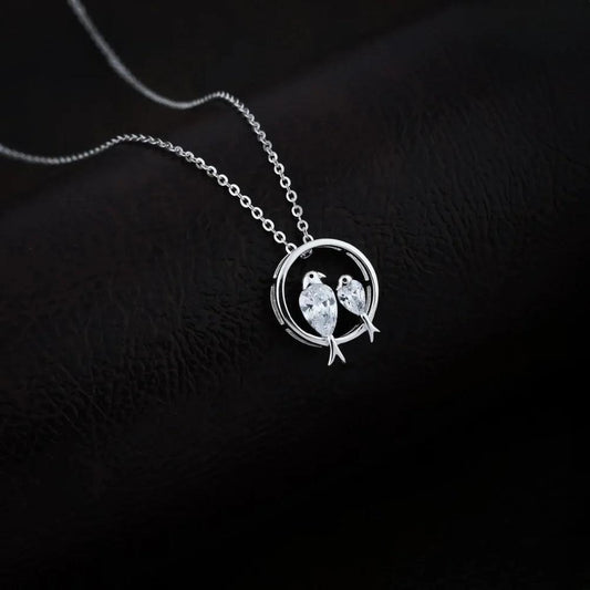 925 Silver Love Bird Pendant for Women