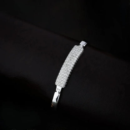 925 Silver Moissanite Kada Bracelet for Kids | Child