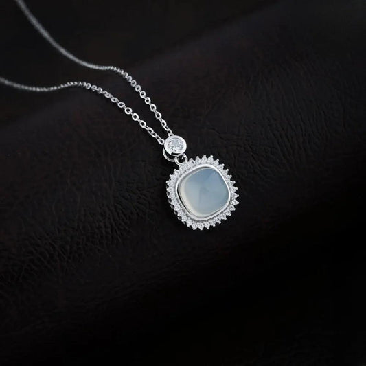 925 Silver Moonstone Pendant for Women