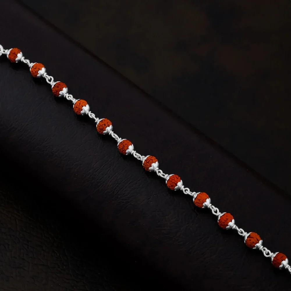 925 Silver Regular Rudraksha Bracelet for Men
