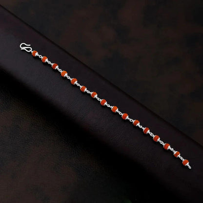 925 Silver Regular Rudraksha Bracelet for Men