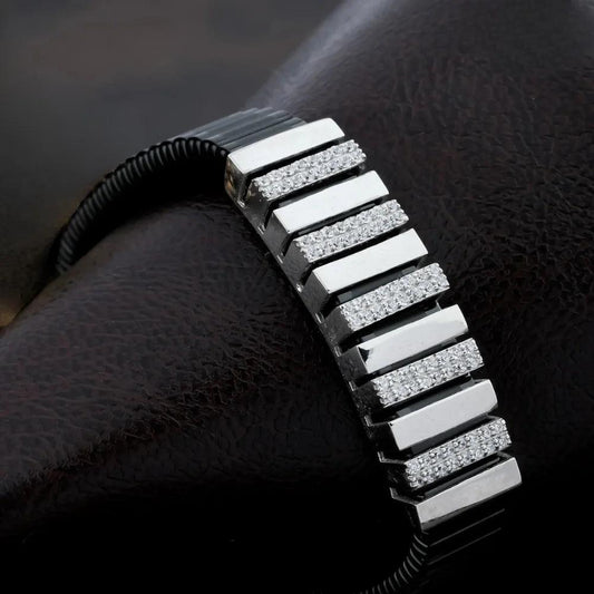 925 Silver Slim Line Rolex Bracelet for Men