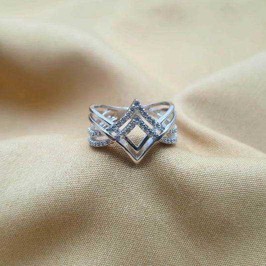 925 Silver Sofi Chevron Ring for Women