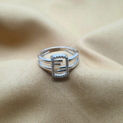 925 Silver Square Ring for Women