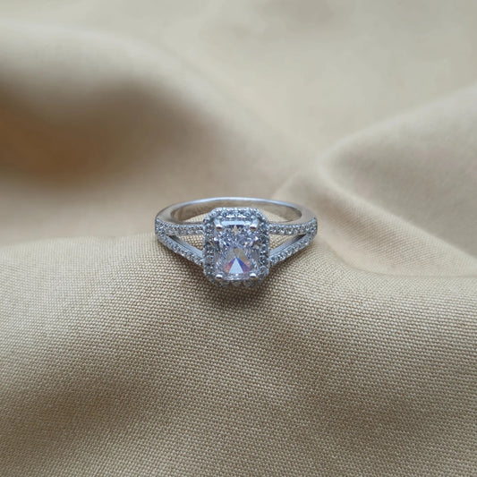 925 Silver Stunning Cusion Ring for Women