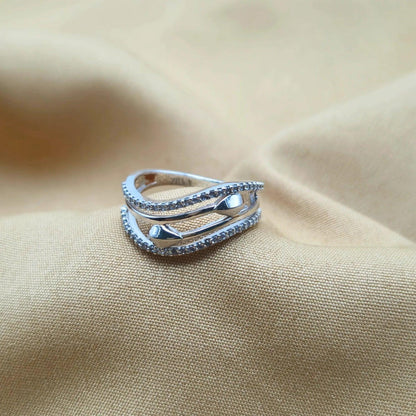 925 Silver Unique Curve Ring for Women