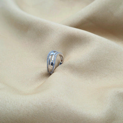 925 Silver Unique Curve Ring for Women