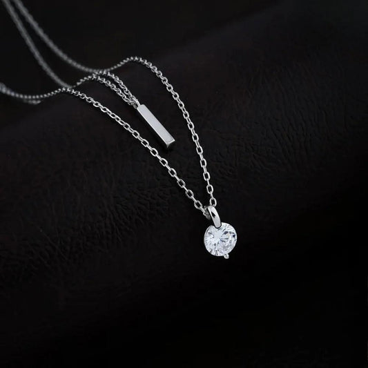 925 Silver White Cubic Zirconia Pendant for Women