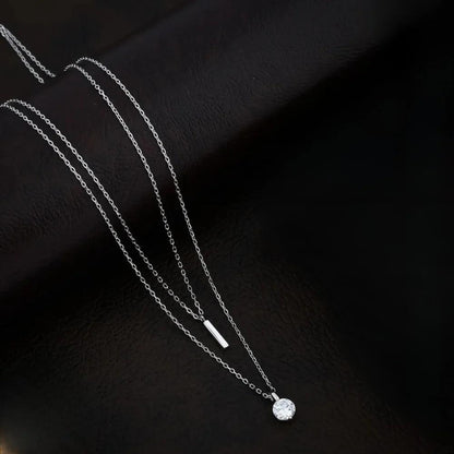 925 Silver White Cubic Zirconia Pendant for Women
