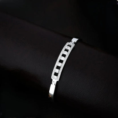925 Silver White Diomand Kada Bracelet for Kids | Child
