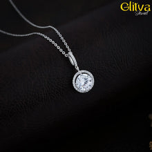 Sterling Silver Solitaire Pendant for Women - glitva