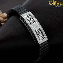 Stylish Sterling Silver Rolex Bracelet with Diamond - glitva