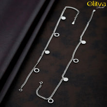 Women Chain Anklet with Round pendant - glitva